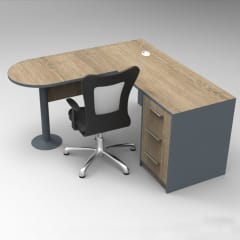 ESCRITORIO PEDESTAL.